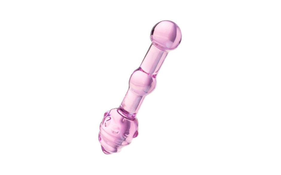 Sexus Unisex Glass Dildo 17cm Pink Glass Sex Toys