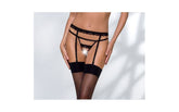 Passion Lingerie Shelly Crotchless Style Womens Thong S / M Black G-Strings, Panties and Shorts
