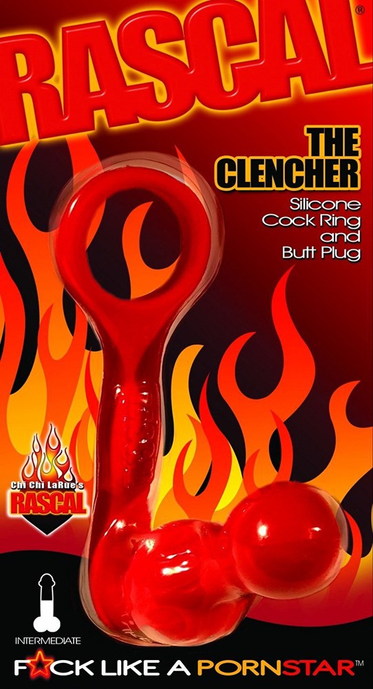 The Clencher Red Stretchy Cock Rings