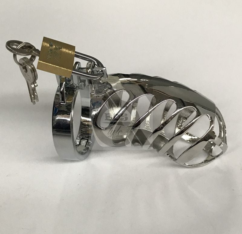 The Protector Ribbed Chastity Device Male Chastity