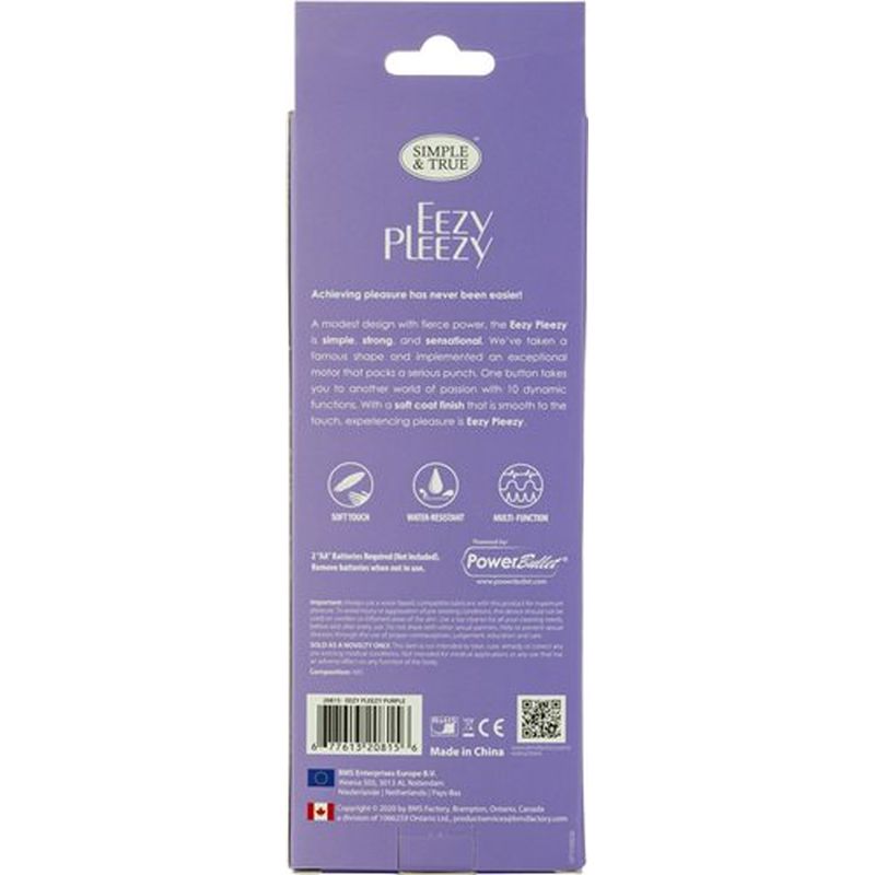 PowerBullet Eezy Pleezy 10 Speed 18 cm Bullet Vibrator Bullet Vibrators