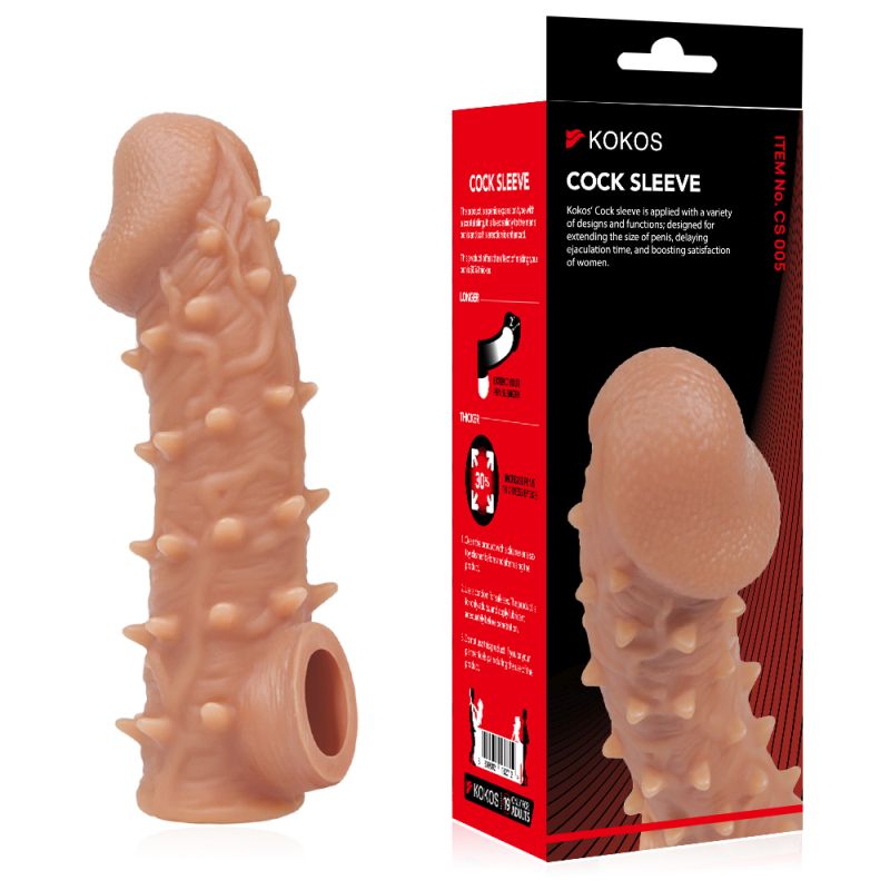 Kokos Body Safe Material Mens Cock Sleeve 5 Penis Sleeves and Extenders