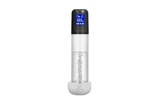 Shots Toys Smart Rechargeable LCD Penis Pump With Sleeve - Penis Pumps And Stretchers