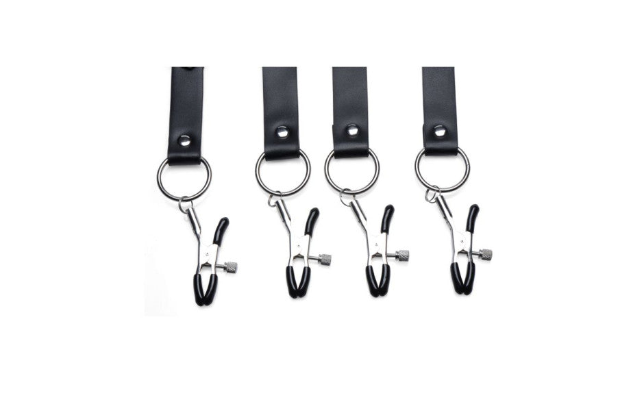 Master Series Spread Labia Bondage Spreader Straps XL Spreaders and Hangers