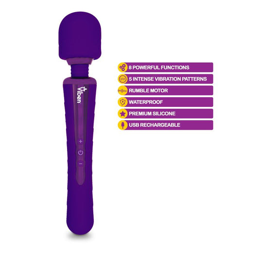 Viben Obsession Rechargeable 8 Functions Body Wand Massager Body Wands
