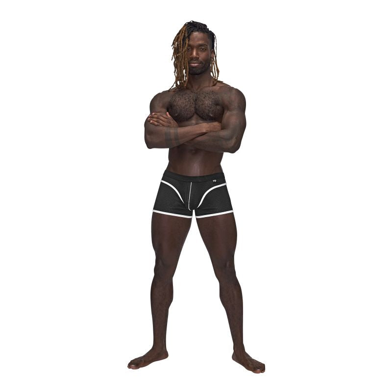 Male Power Sport Mesh Breathable Mens Mini Short Black Mens Briefs And Boxers