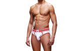 Prowler Stylish Open Back Mens Brief White/Red Mens Briefs And Boxers