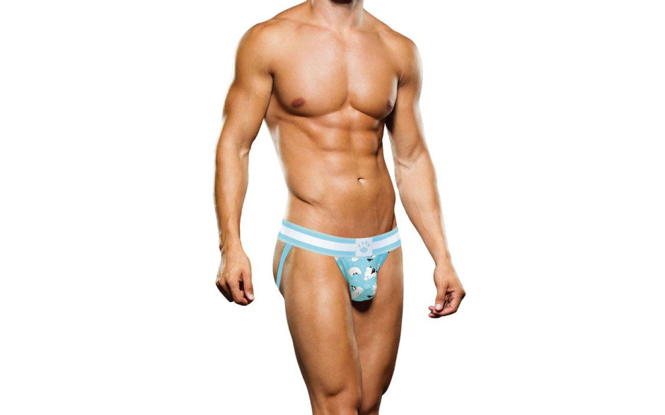 Prowler Winter Animals Mens Jock Strap Blue and White Jocks and G-Strings