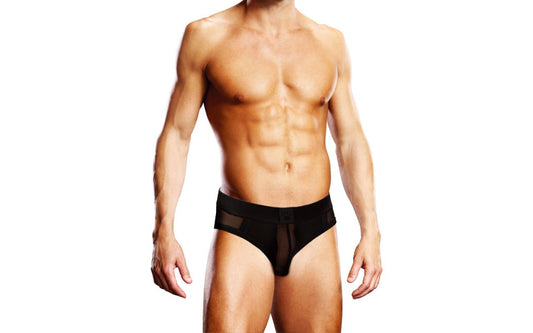 Prowler Mesh Open Back Sexy Mens Brief Black Mens Briefs And Boxers