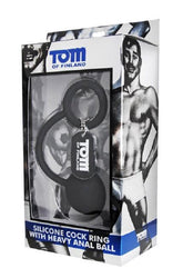 Tom of Finland Silicone Cock Ring & Weighted Anal Ball Cock Rings