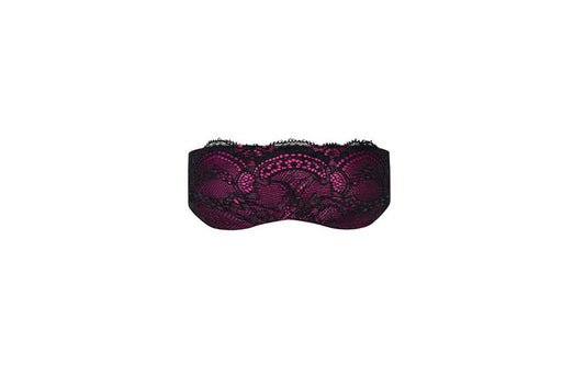 Obsessive Roseberry Feminine Eye Mask With Lacy Adornments - Masks And Blindfolds