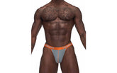Male Power Casanova Uplift Stretchy Micro Mens Thong Grey Jocks and G-Strings