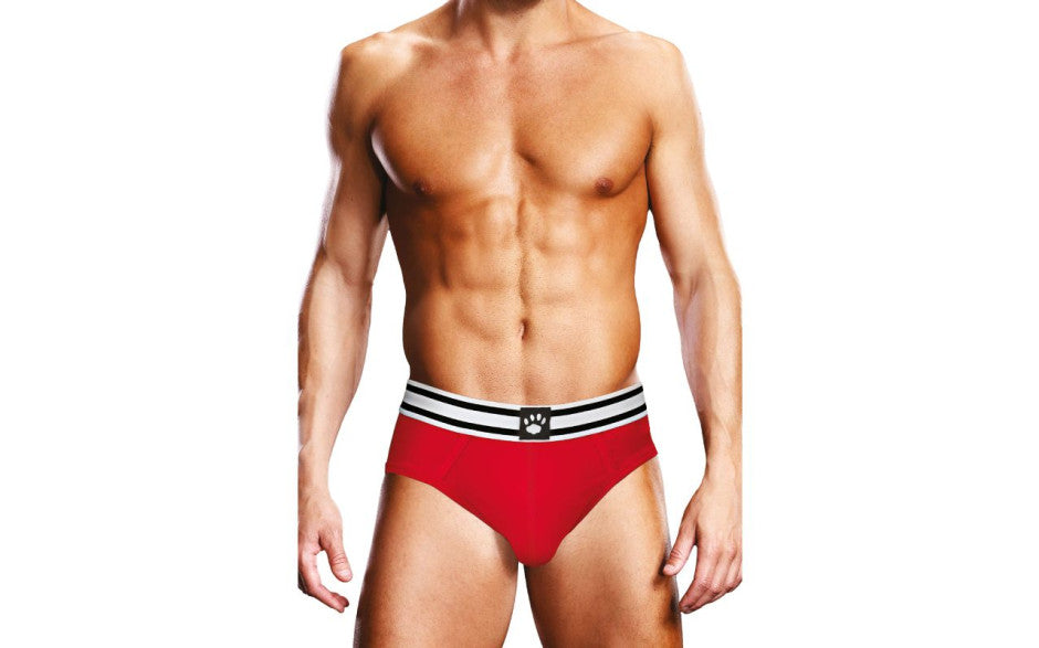 Prowler Open Back Sexy Mens Brief Red/White Mens Briefs And Boxers