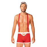 Obsessive Mr. Claus Mens Sexy Costume Set 3 Piece L / XL Fancy Dress Ups