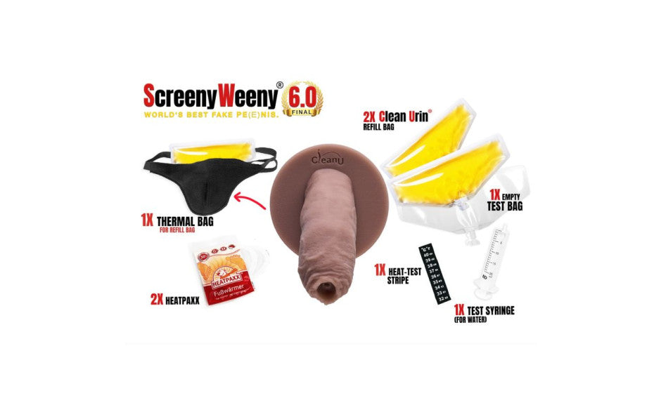 Screeny Weeny 6.0 Uncut Fake Penis Realistic Dildos