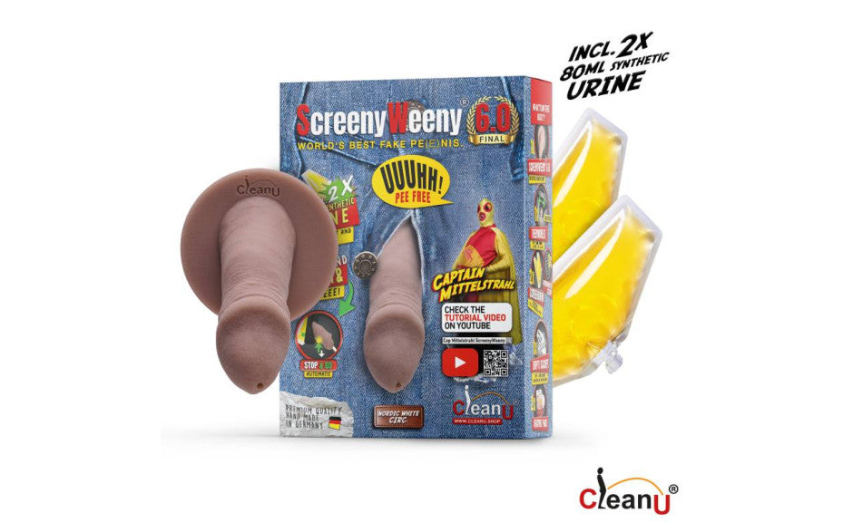 Screeny Weeny 6.0 Cut Nordic White Fake Penis Realistic Dildos