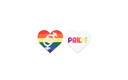 Peekaboo Pride Hearts Sleek & Sexy Nipple Pasties Fancy Dress Ups