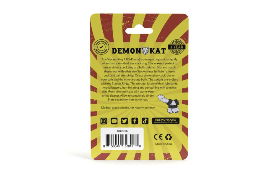 Demon Kat Stacker Stretchy Silicone Cock Ring Stretchy Cock Rings