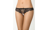 Axami Lingerie Brazilian Open Crotch G-String Panty Black G-Strings, Panties and Shorts