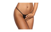 Axami Lingerie Lace Open Front G-String Panty Black G-Strings, Panties and Shorts
