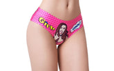 Mememe Lingerie Comic Fans Pink Slip Sexy Womens Pantie G-Strings, Panties and Shorts