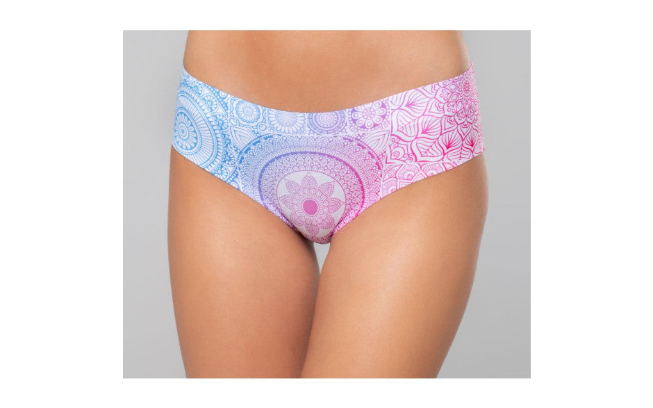 Mememe Lingerie Mandala Emotional Sexy Womens Thong G-Strings, Panties and Shorts