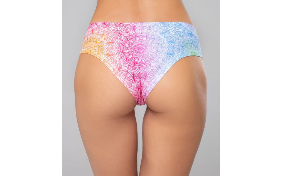 Mememe Lingerie Mandala Happiness Thongs For Womens G-Strings, Panties and Shorts