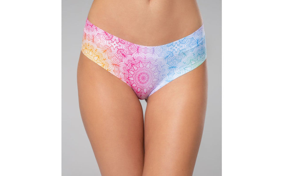 Mememe Lingerie Mandala Happiness Thongs For Womens G-Strings, Panties and Shorts
