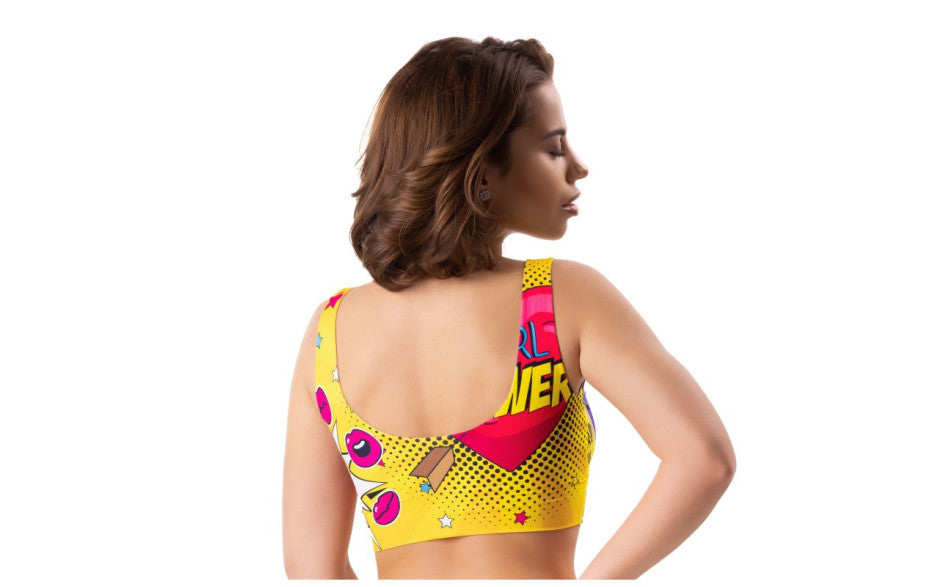 Mememe Lingerie Comics Insta Sexy Womens Crop Top Bras and Bra Sets