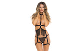 Rene Rofe Rassel Tassel 3 Piece Womens Harness Set One Size Black Her Fetish