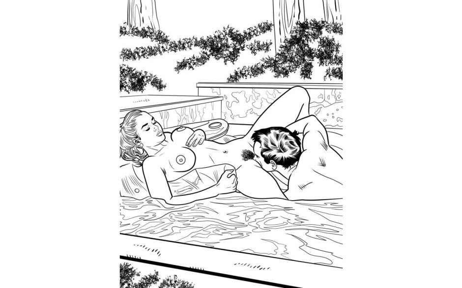 Wood Rocket Oral Sex Adult Colouring Book Party Gifts and Novelties