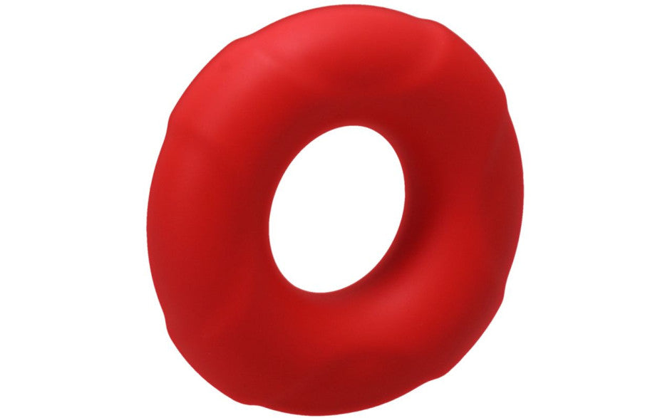 Tantus Buoy Stretchy Silicone Mens Cock Ring Medium Crimson Stretchy Cock Rings