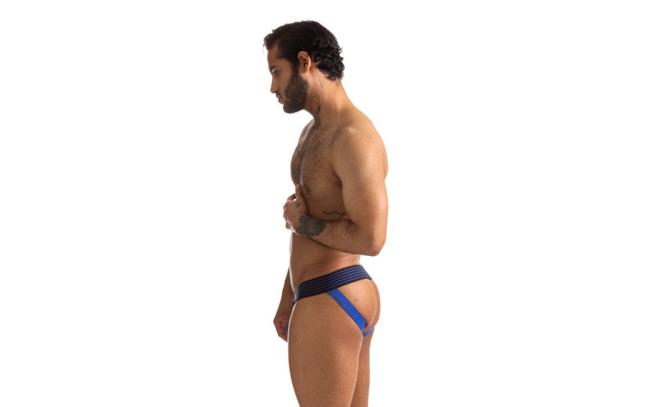 Sport Fucker Rally Mens Jock Strap Blue and Black Jocks and G-Strings