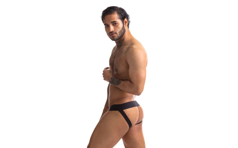 Sport Fucker Jersey Male Jock Strap Black and Green Jocks and G-Strings