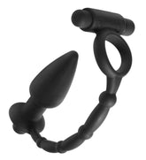 Viaticus Cock Ring With Anal Vibe Plug Cock Rings