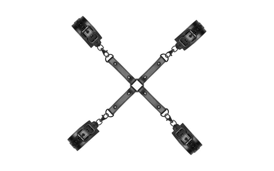 Bedroom Fantasies BDSM Play Hogtie With Hand & Ankle Cuffs Cuffs And Restraints