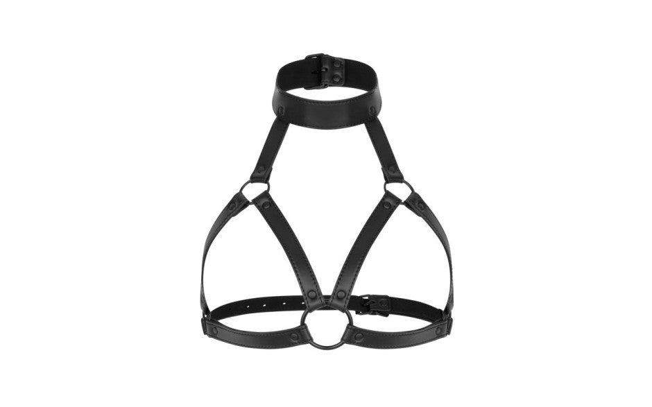 Bedroom Fantasies Chiara Bondage Play Harness Black Cuffs And Restraints