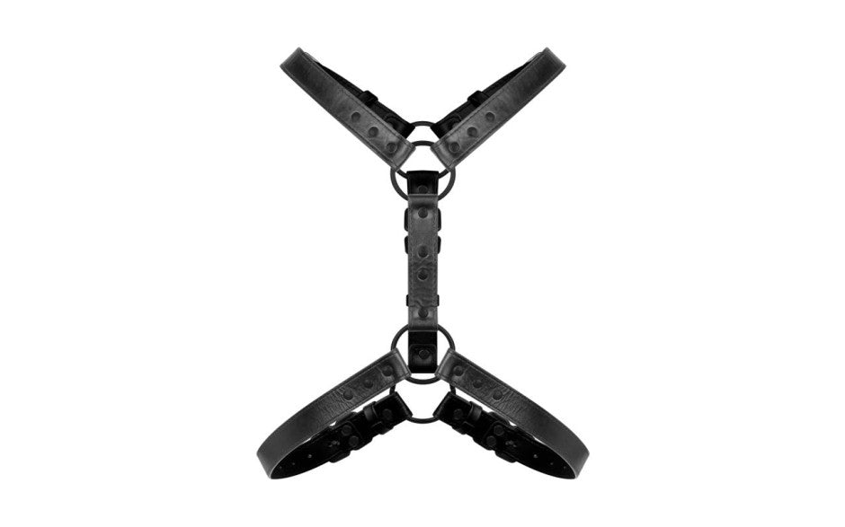 Bedroom Fantasies Max Bondage Harness Black Cuffs And Restraints