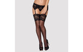 Obsessive 810 Womens Thigh High Stockings Black Hosiery