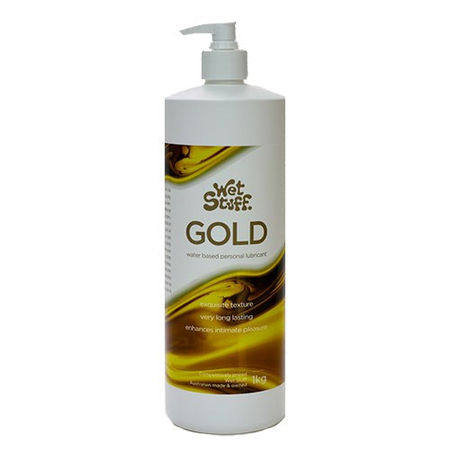 Wet Stuff Gold Lubricant Pump Top Water Based Lubes