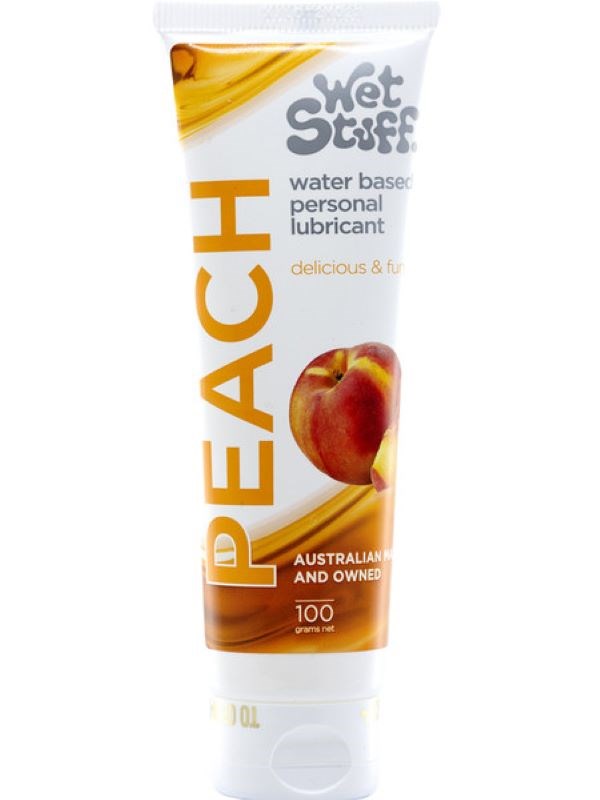 Wet Stuff Peach 100G Tube - Water Based Lubricant Water Based Lubes