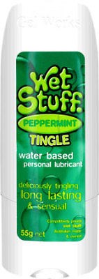 Gel Works' Wet Stuff Peppermint Pleasure Enhancer Water Based Lubes