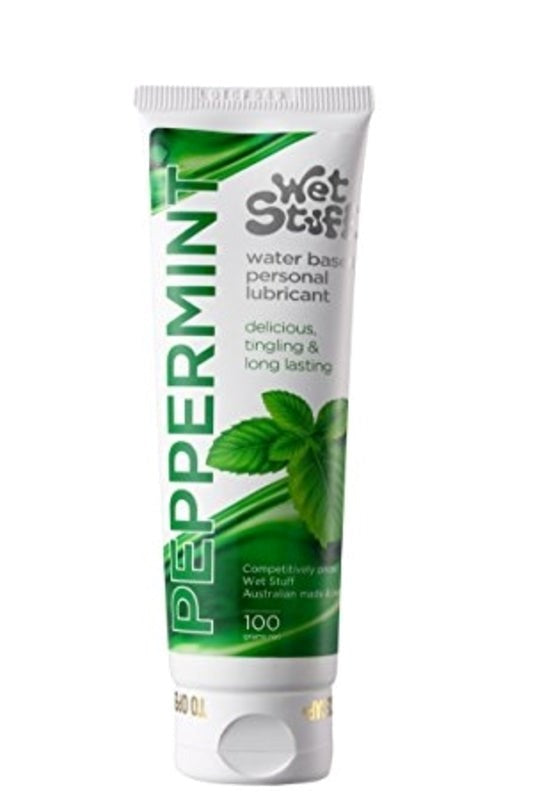 Gel Works' Wet Stuff Peppermint Pleasure Enhancer Water Based Lubes