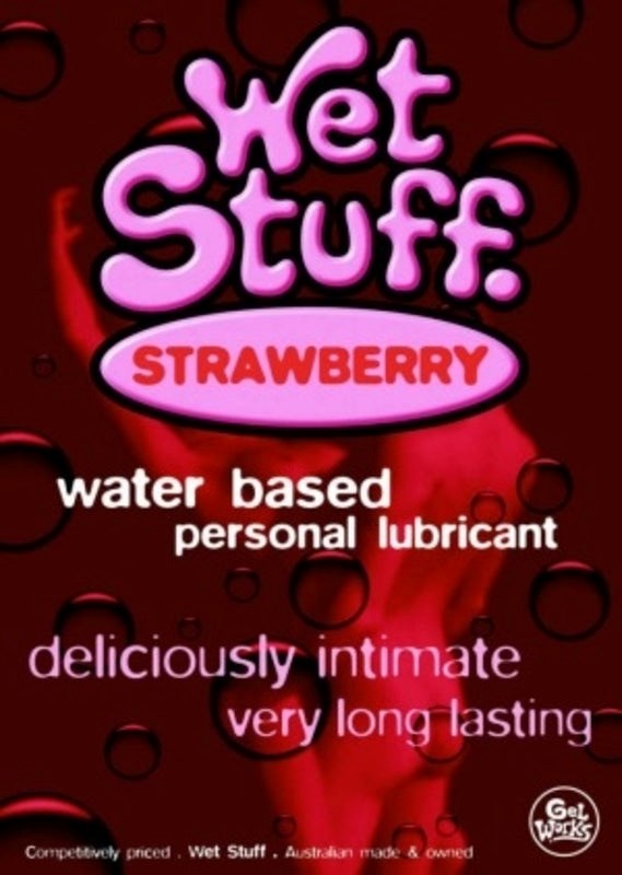 Wet Stuff Strawberry Lubricant Water Based Lubes