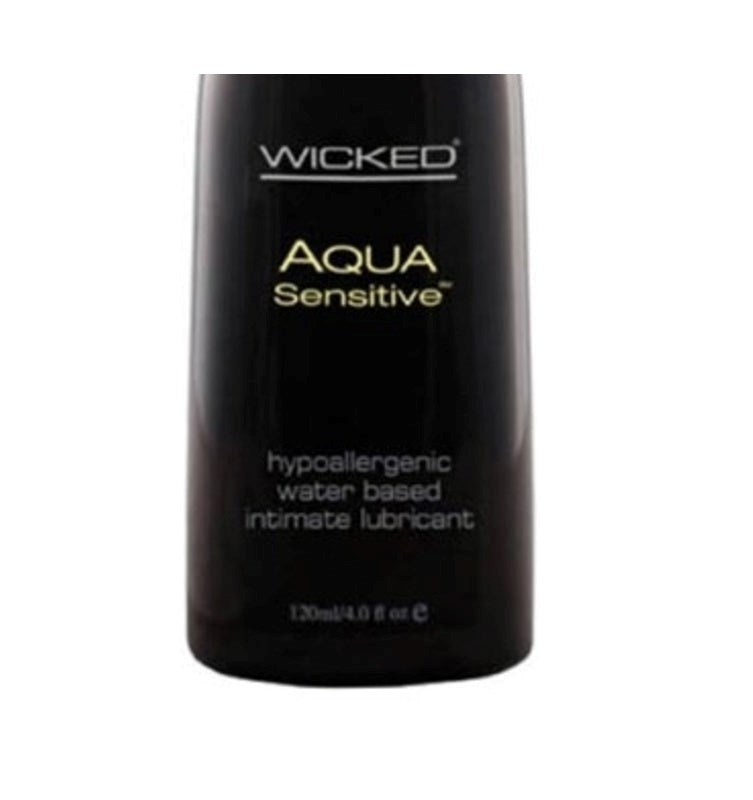 Wicked Aqua Sensitive Hypoallergenic Lube 120ml Water Based Lubes