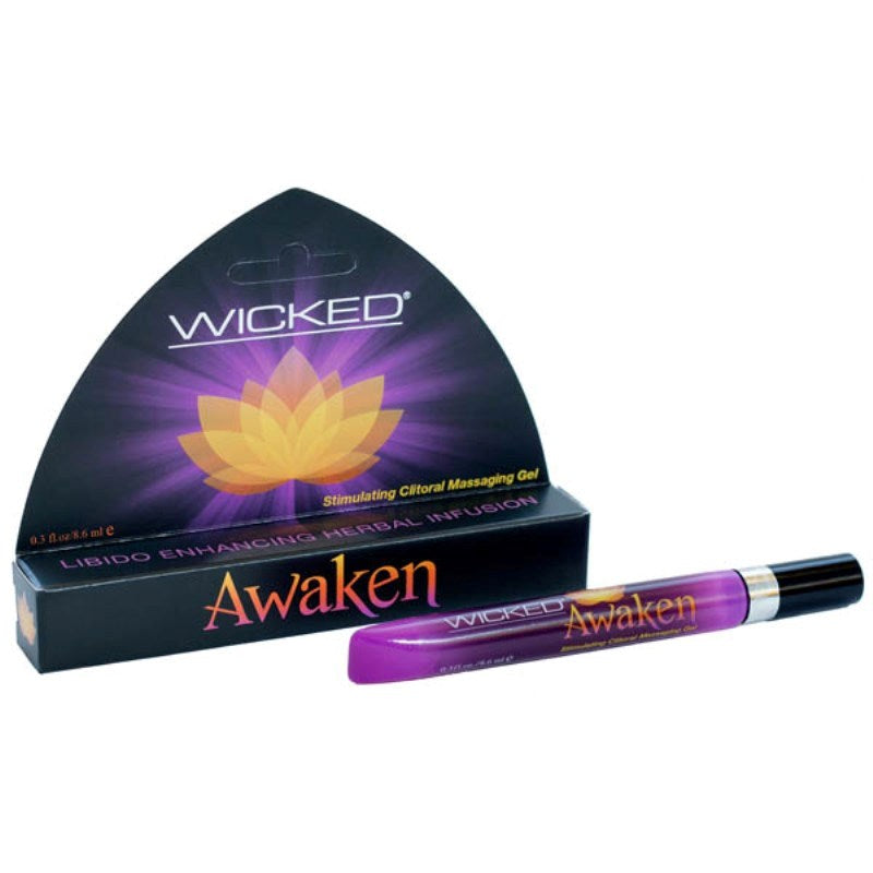 Wicked AWAKEN Clitoral Massage Gel - 8.6 ml Water Based Lubes