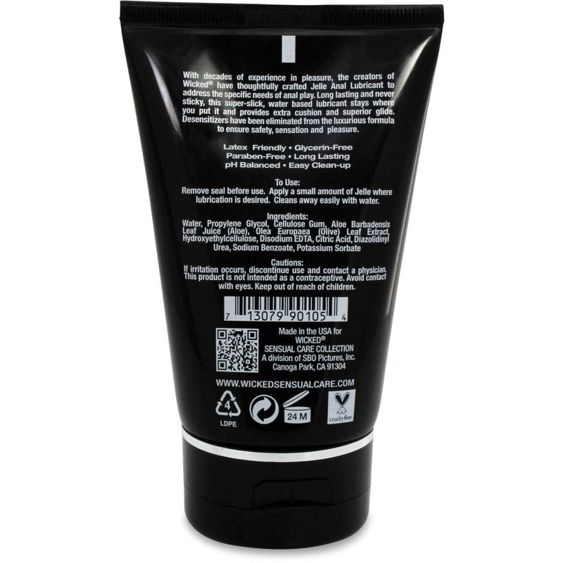 Wicked Jelle Anal Gel Unscented Lubricant 240ml Lubricants and Lotions