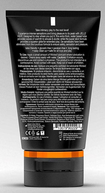 Wicked Jelle Heat Anal Gel Lube 120ml Anal Lubes
