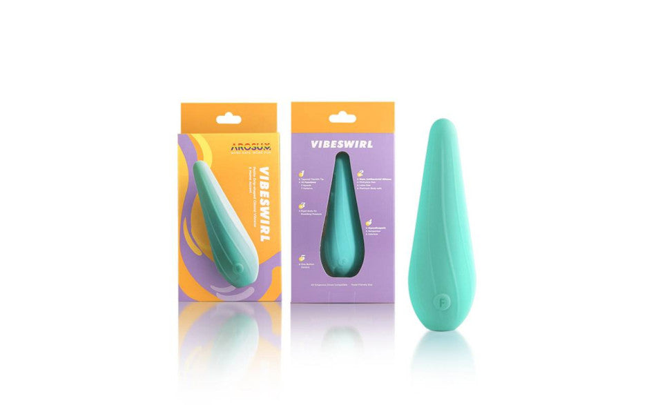 Arosum VibeSwirl Drip Shape Rechargeable Personal Vibrator Personal Massagers