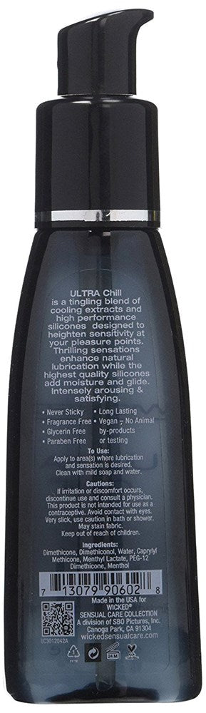Wicked Ultra Chill Silicone Cooling Lube Silicone Based Lubes
